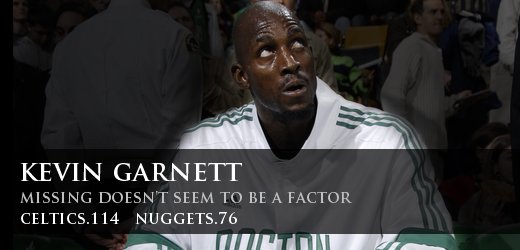 Kevin Garnett Missing Doesn't Seem To Be A Factor | BBallOne.com
