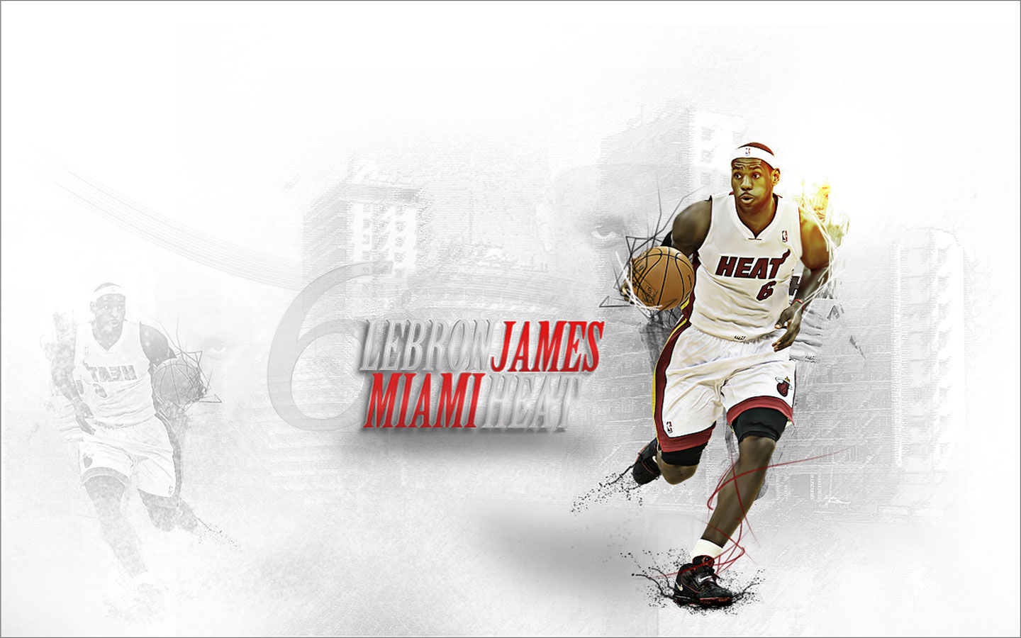 LeBron James NBA Wallpaper | NBA Wallpaper | Official Website of BBallOne.com